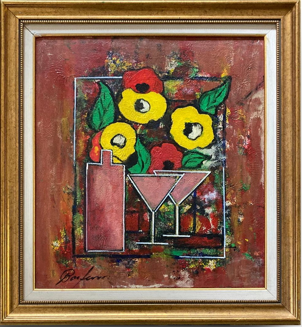 Mihai Parfenie - Pink Martini - acril pe panza - 51 x 46 - 65 x 60 - 250 euro - 2